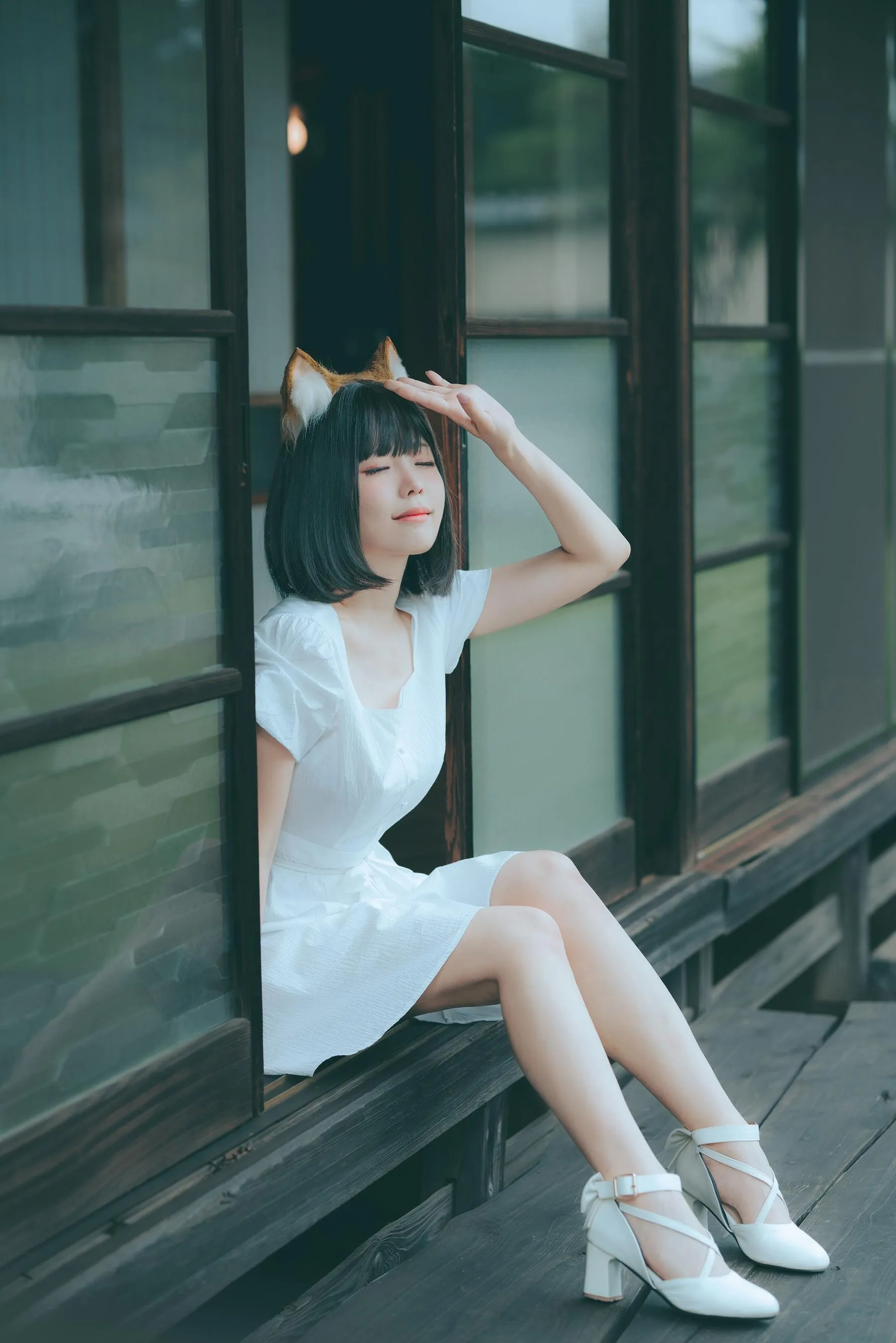 ElyEE子 – NO.114 2023.July B-Dongitsune ~White dress 白洋裝狐少女 [60P]插图5
